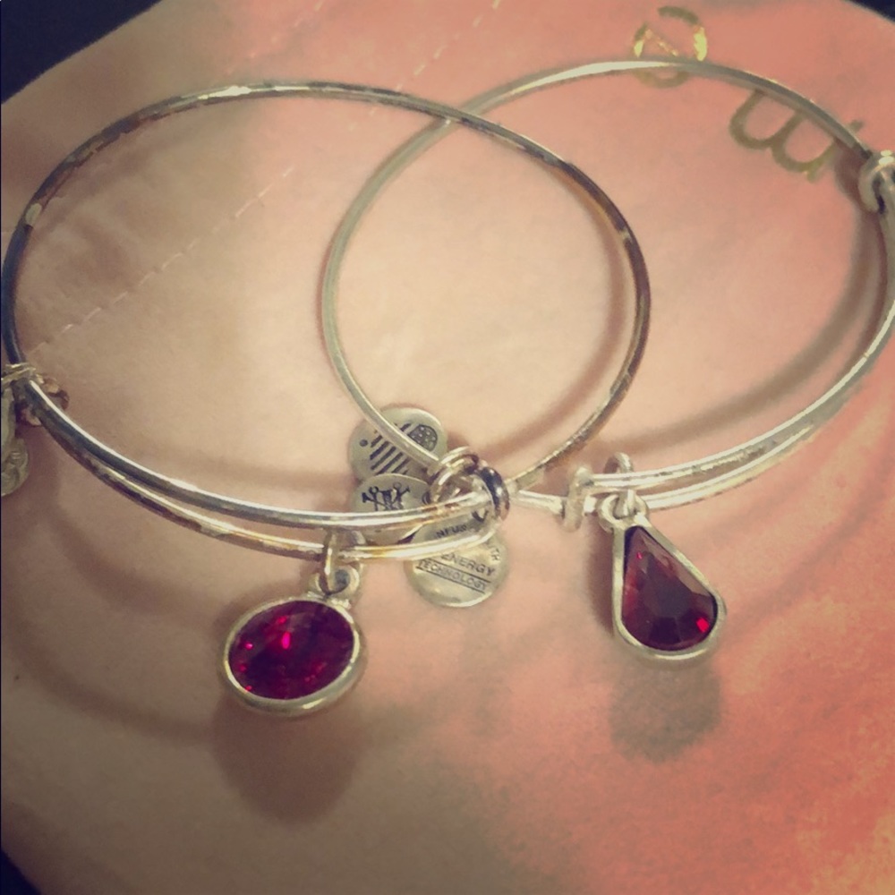 Set of Alex & Ani Charm Bracelets